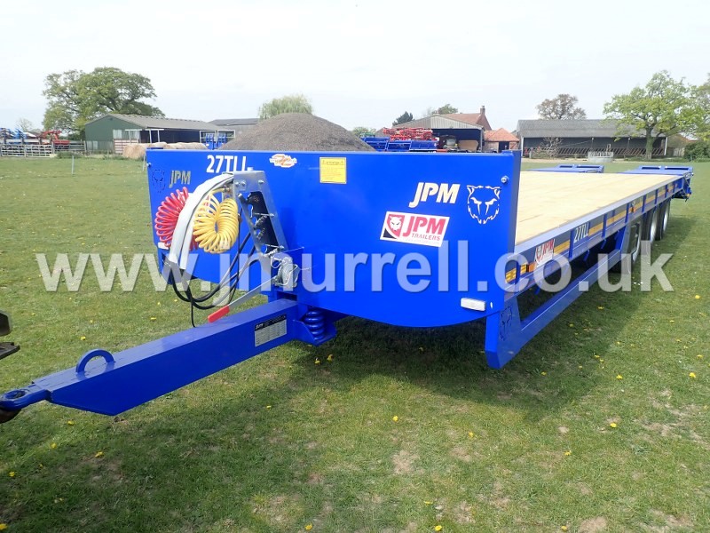 New JPM 27TLL Beaver Tail Low Loader Plant Trailer For Sale 5
