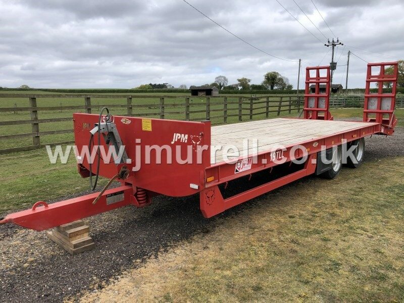 Used JPM 24ft 19TLL plant machinery trailer for sale 0