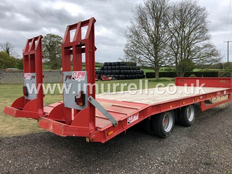 Used JPM 24ft 19TLL plant machinery trailer for sale 4