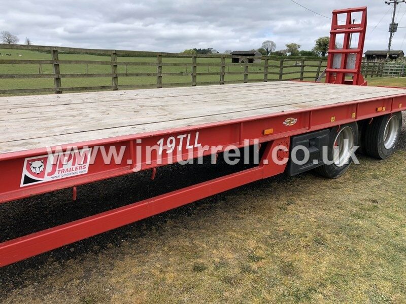 Used JPM 24ft 19TLL plant machinery trailer for sale 8