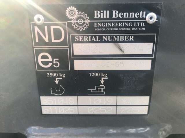 MA00701A New 2022 Bill Bennet Pick Up Hitch