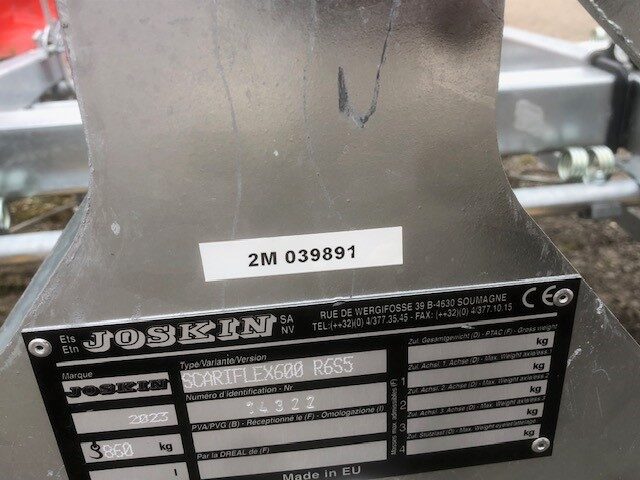 2M039891 2023 Joskin Scariflex R6S5 600 Meadow Aerator