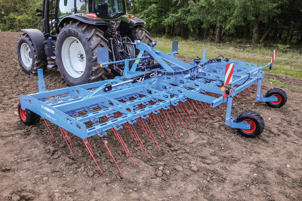 photo of a Lemken weed harrow