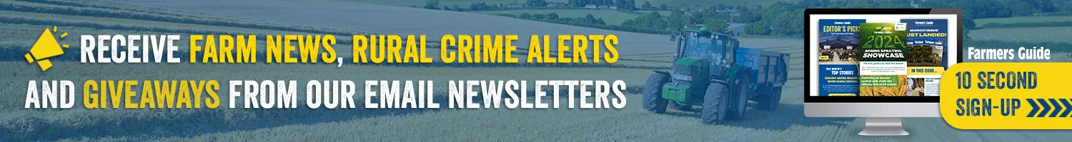Sign up to Farmers Guide newsletter advert