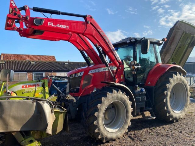 T2033606 2019 MASSEY FERGUSON 7720S EFD6 4WD TRACTOR & MF FL.4621 LOADER