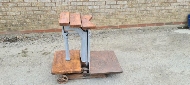 Antique Wooden Sack Weigher