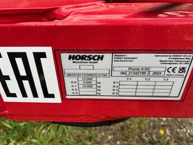 GM035927 NEW HORSCH PRONTO 6DC M21 DRILL