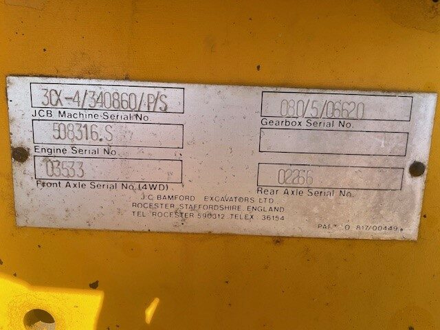 JCB 3CX Digger