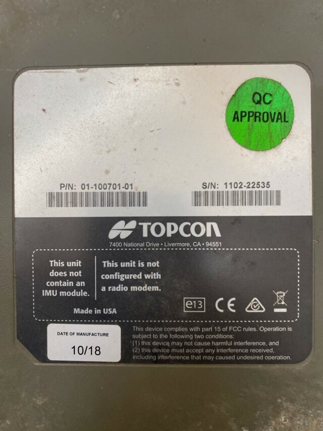 TG002474 TOPCON AGI4 RTK RECEIVER
