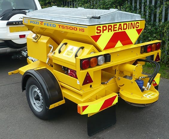 Small Towable Salt Spreader