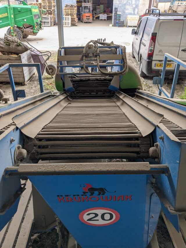 Single row early potato harvester