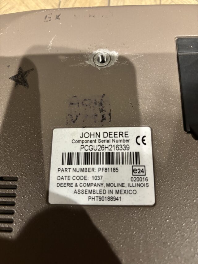 John Deere 2600 screen with auto trac