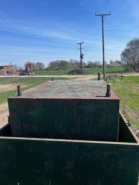 Red Diesel fuel tank