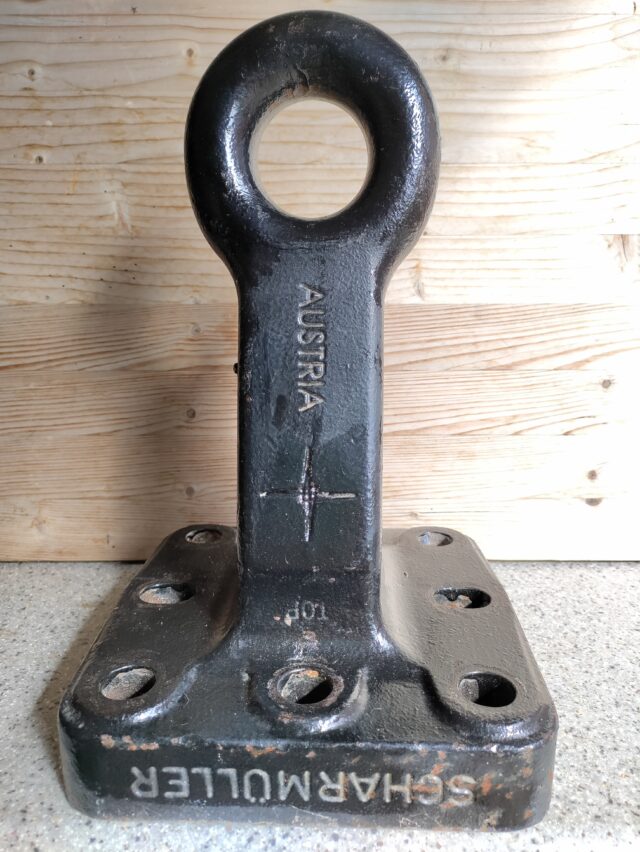 Scharmuller towing hitch 50mm eye 8 flan