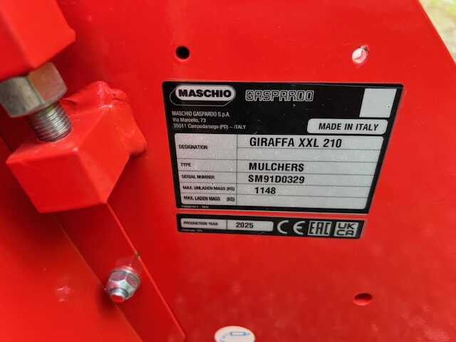 2M040911 MASCHIO GIRAFFE XXL FLAIL MOWER
