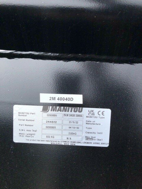 2M40040D 2022 MANITOU BLM 2430 BUCKET
