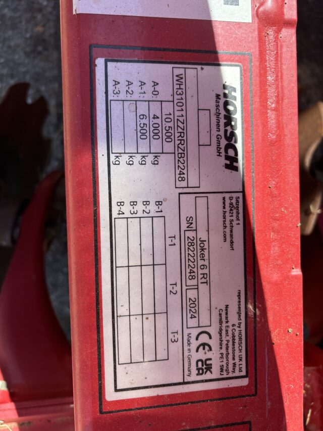 Horsch 6 metre joker