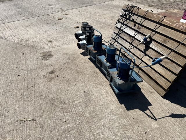 Polycool pedestals and 5 fan motors