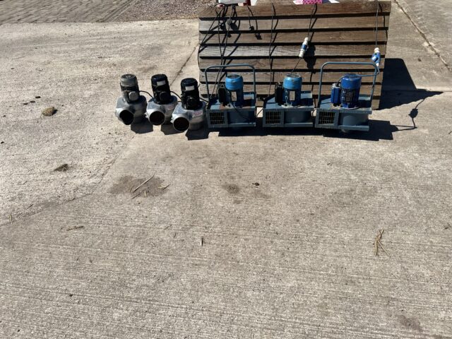 Polycool pedestals and 5 fan motors