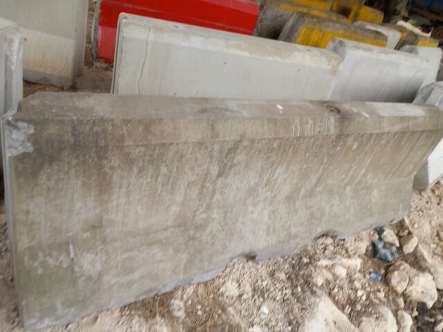 Concrete Jersey barriers