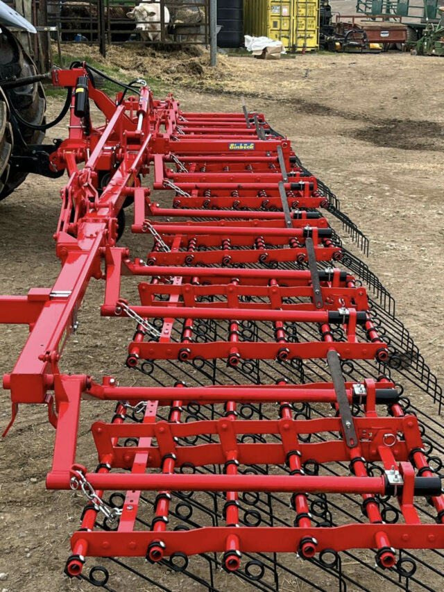 USED Einbock Aerostar Classic 12m Grass Harrow For Sale