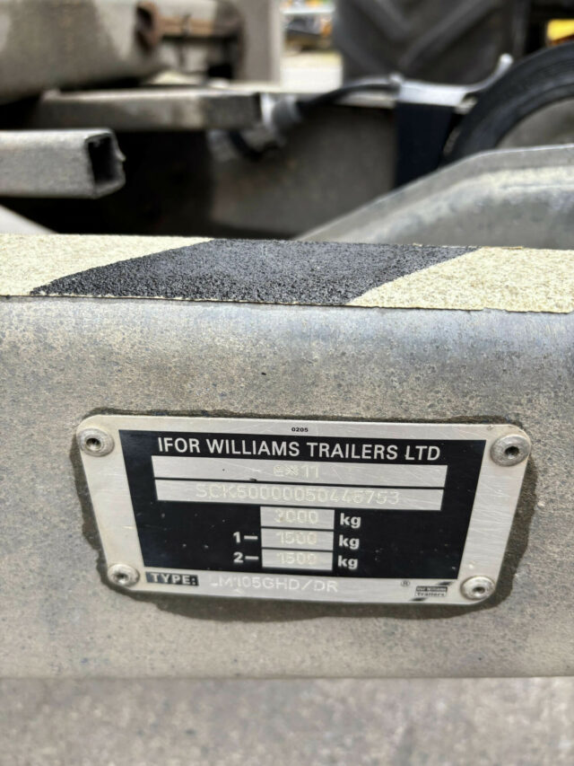 USED Ifor Williams LM105GHD/DR Trailer For Sale