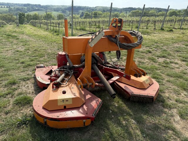 A fisher front mounted mower for sale.
