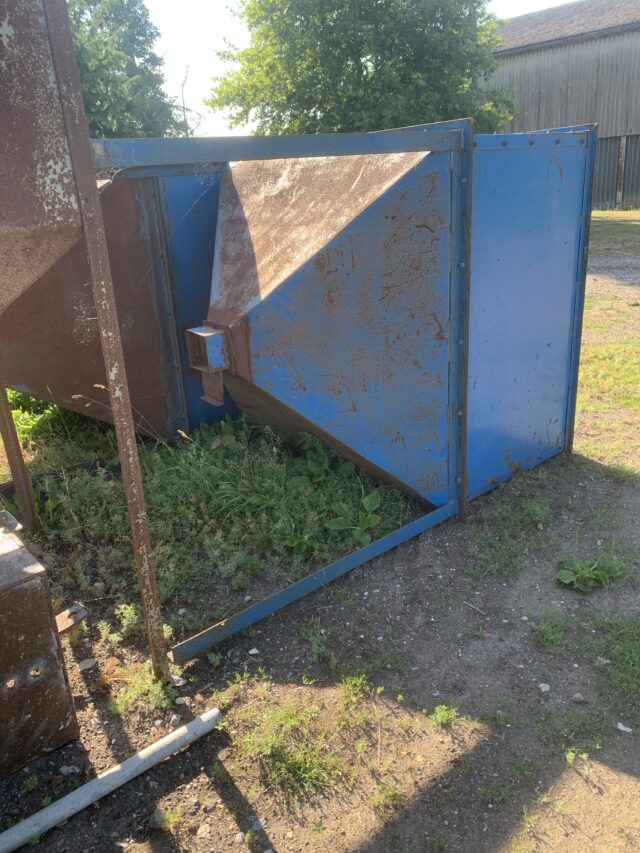 Two feed bins
