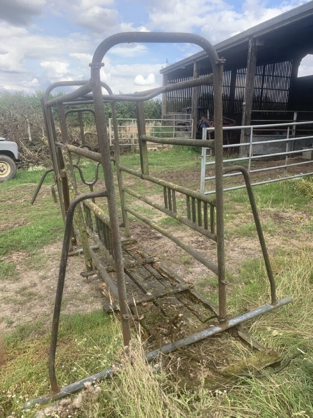 Old cattle crush