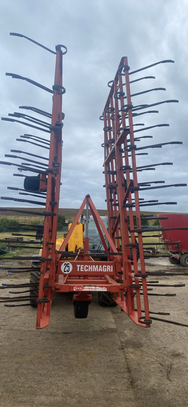 Techmagri 8m stubble rake