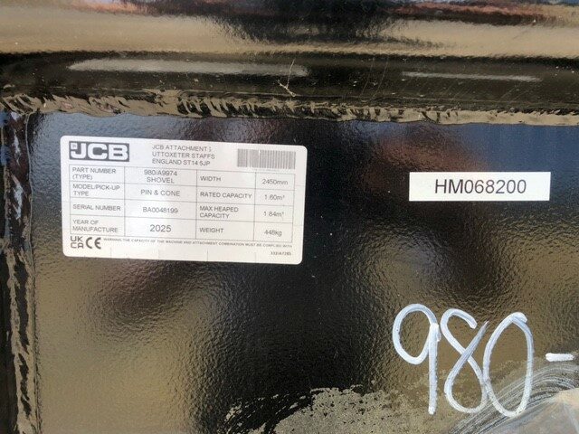 HM068200 DEMO JCB 980/A9974 BUCKET