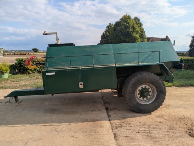 One- Used Titan 5000 litre water bowser,