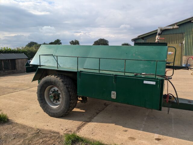 One- Used Titan 5000 litre water bowser,