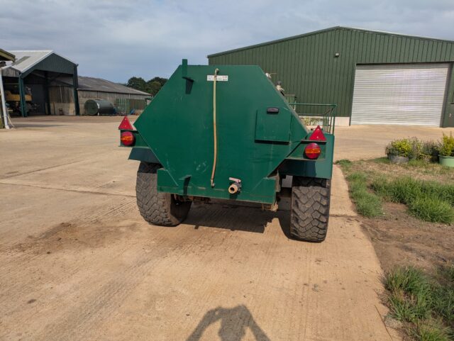 One- Used Titan 5000 litre water bowser,