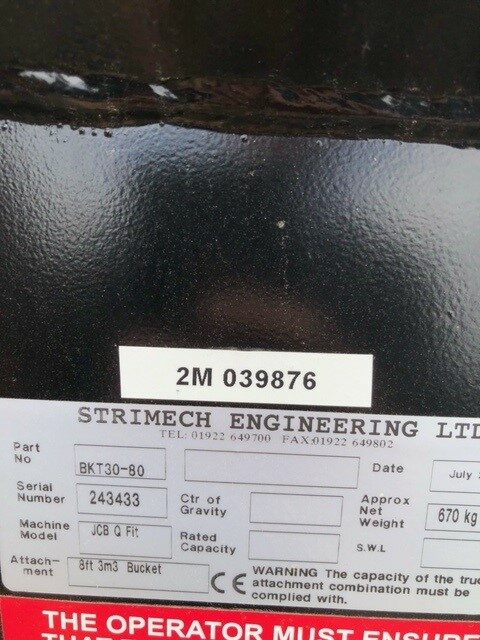 2M039876 STRIMECH BKT30-80 AG BUCKET