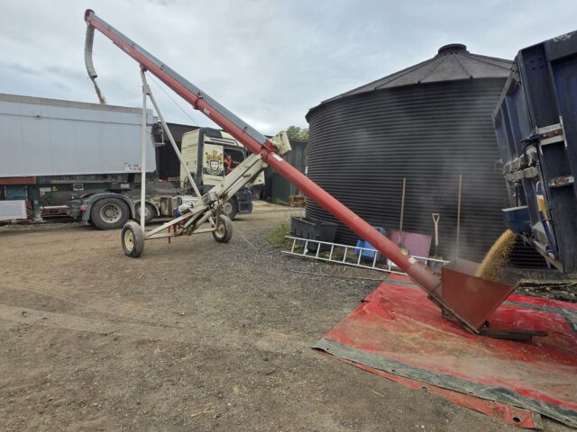 8 inch  x 41ft grain auger on Wheels