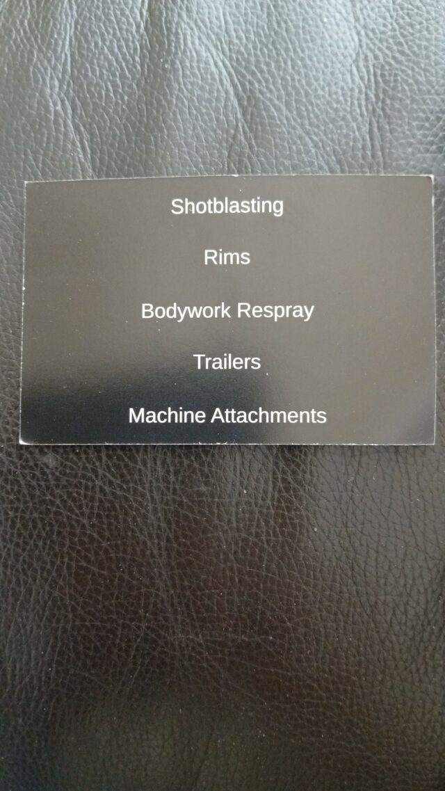Shot blasting and spray painting