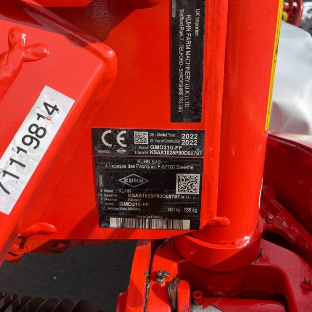 Kuhn GMD310 Disc Mower 2022