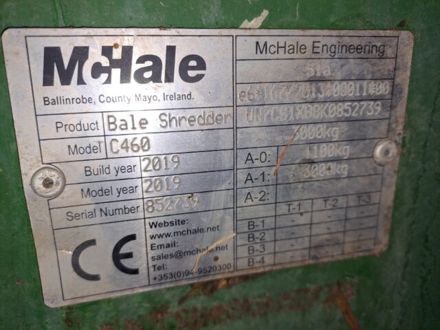 McHale C460 bale shredder