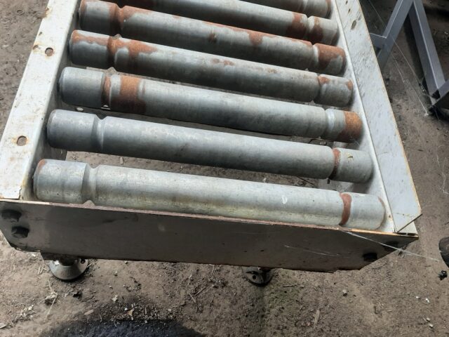 Gravity roller conveyor 2.3m long