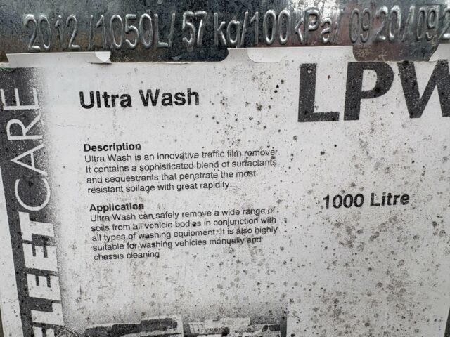 1000 Litres of Truck Wash / Traffic Film