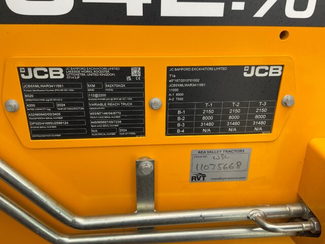 Lot 3: 2024 JCB 542-70 Telehandler