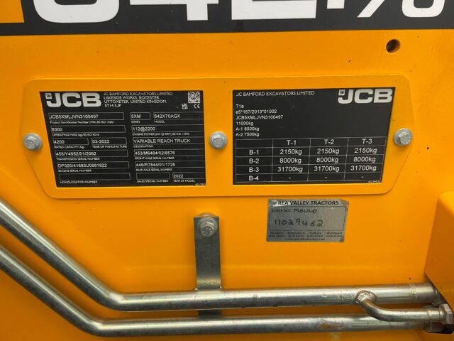 Lot 7: 2022 JCB 542-70 Telehandler