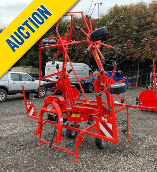 Lot 12: Kuhn GF642 Mounted Tedder
