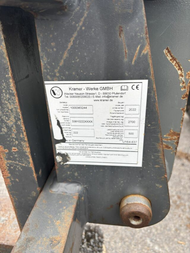 Lot 120: Kramer KT27.6 Telehandler