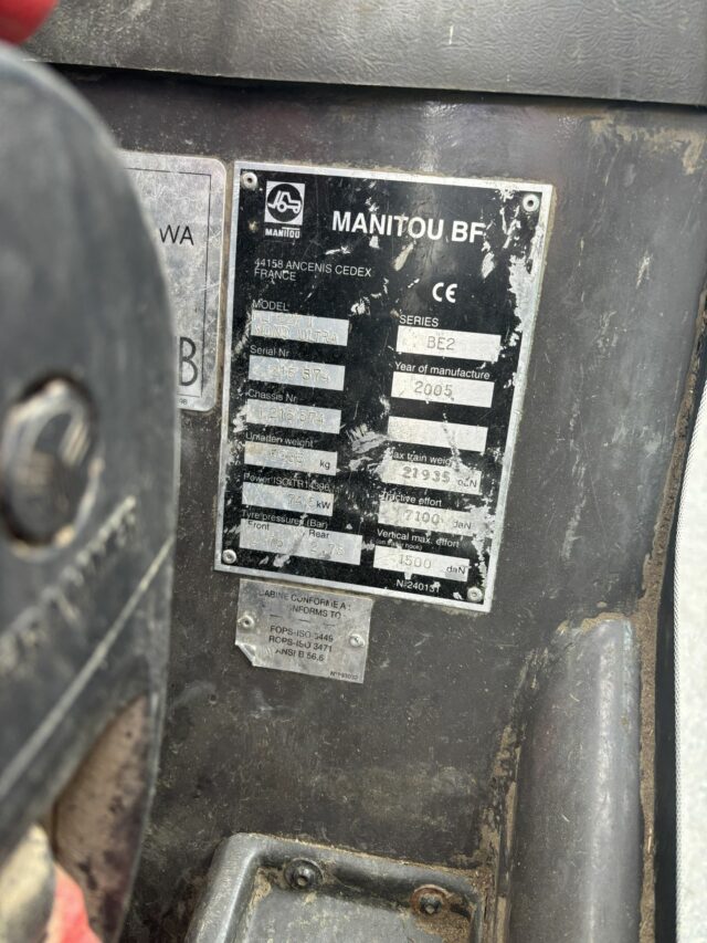 Lot 135: Manitou Turbo Telehandler