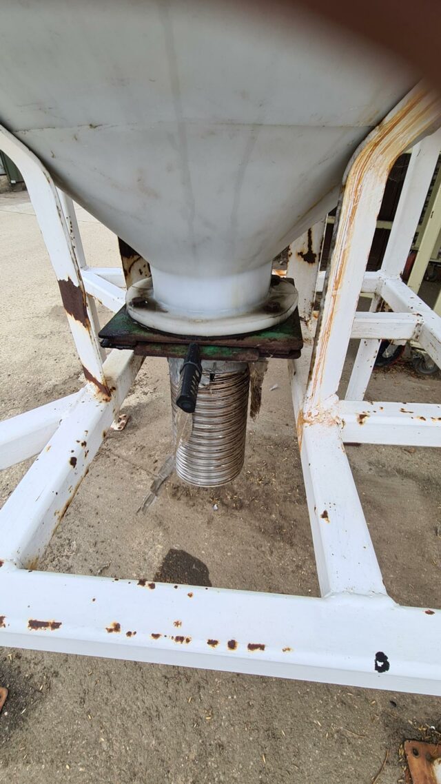 Slimline strong plastic feed hopper bins