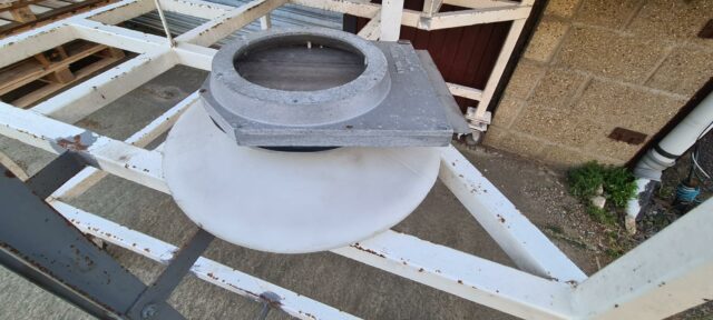 Large plastic feed bin