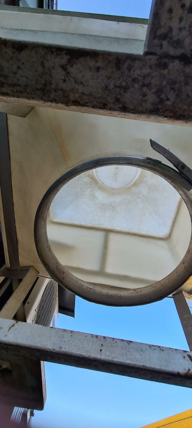 Large plastic feed bin