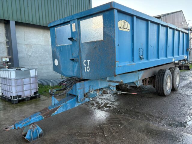 One- Used Norton 16 ton Grain Trailer